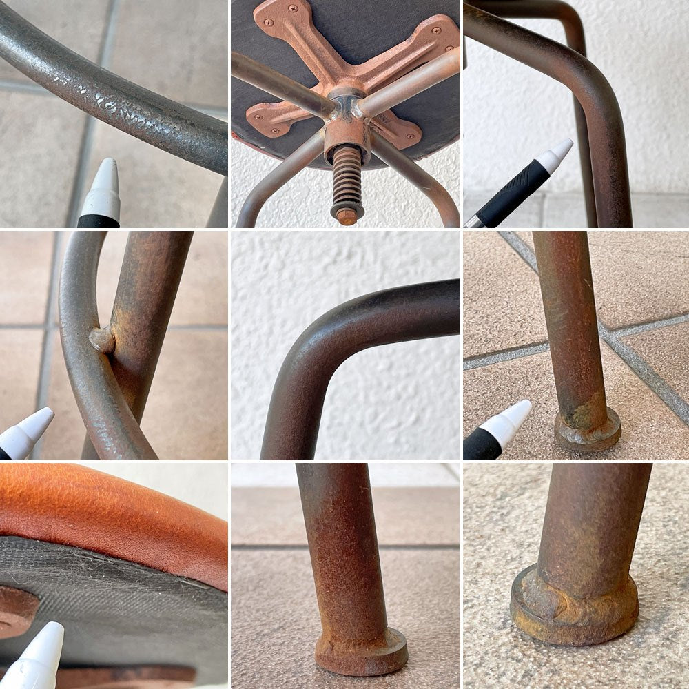 トラックファニチャー TRUCK FURNITURE スット SUTTO ハイスツール HIGH STOOL レザーシート 定価79,200円 ◇