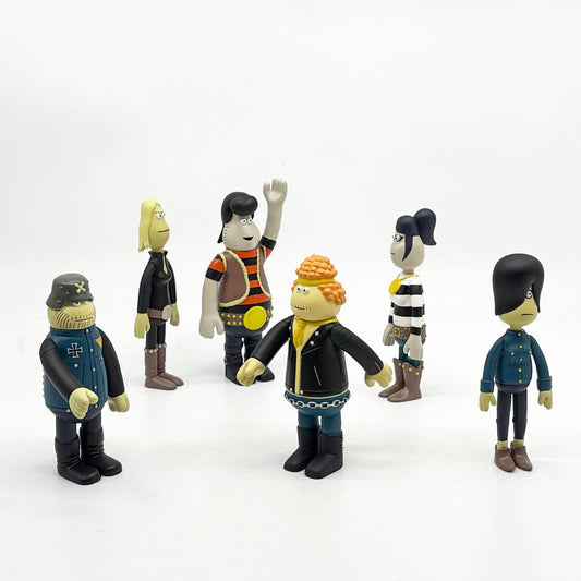 ジェームス・ジャービス James Javes アモストイ AMOS TOY インクラウド IN-CROWD Forever Sensible M.C. フィギュアセット 6体入り プラスチック製 2003年 イギリス 廃番 希少 ●