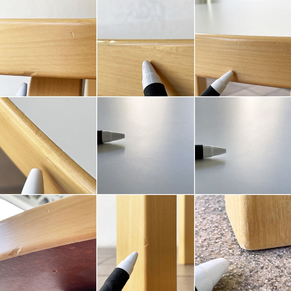 アルテック artek テーブル TABLE 90A ダイニングテーブル Φ100cm ホワイトラミネート アルヴァ・アアルト 北欧 フィンランド ◇