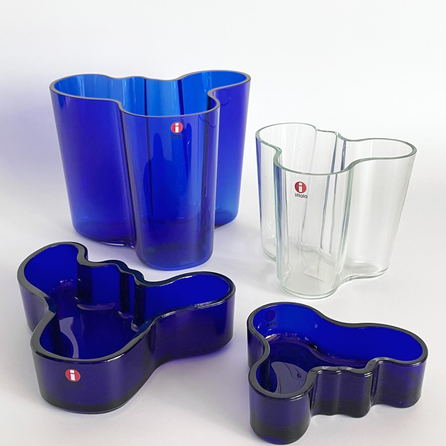 イッタラ iittala アルヴァ・アアルト コレクション Alvar Aalto Collection ミニボウル 98mm コバルトブルー フィンランド 北欧雑貨 箱付 ■
