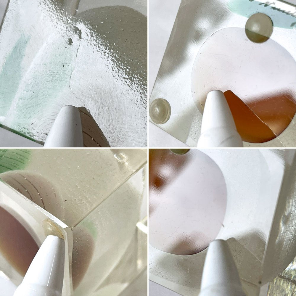 イッタラ iittala ミニキューブ Cube WHITE & GREEN オイバ・トイッカ ビンテージ 希少 ◇