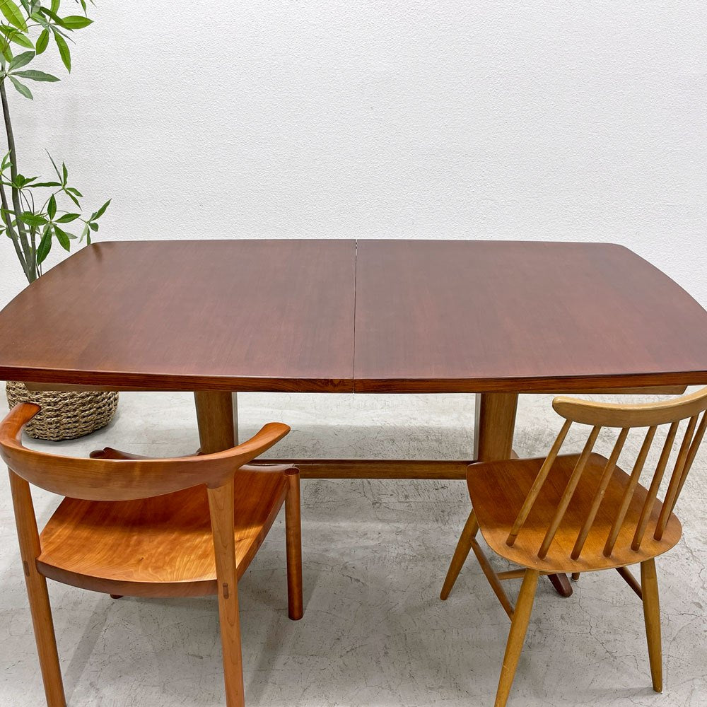 ゴードン・ラッセル GORDON RUSSELL エクステンションダイニングテーブル ローズウッド天板 UKビンテージ Lloyd's Antiques取扱 〓