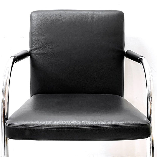 ヴィトラ vitra ビザソフト Visasoft アームチェア ミーティングチェア カンティレバー 本革 アントニオ・チッテリオ モダンデザイン B ●