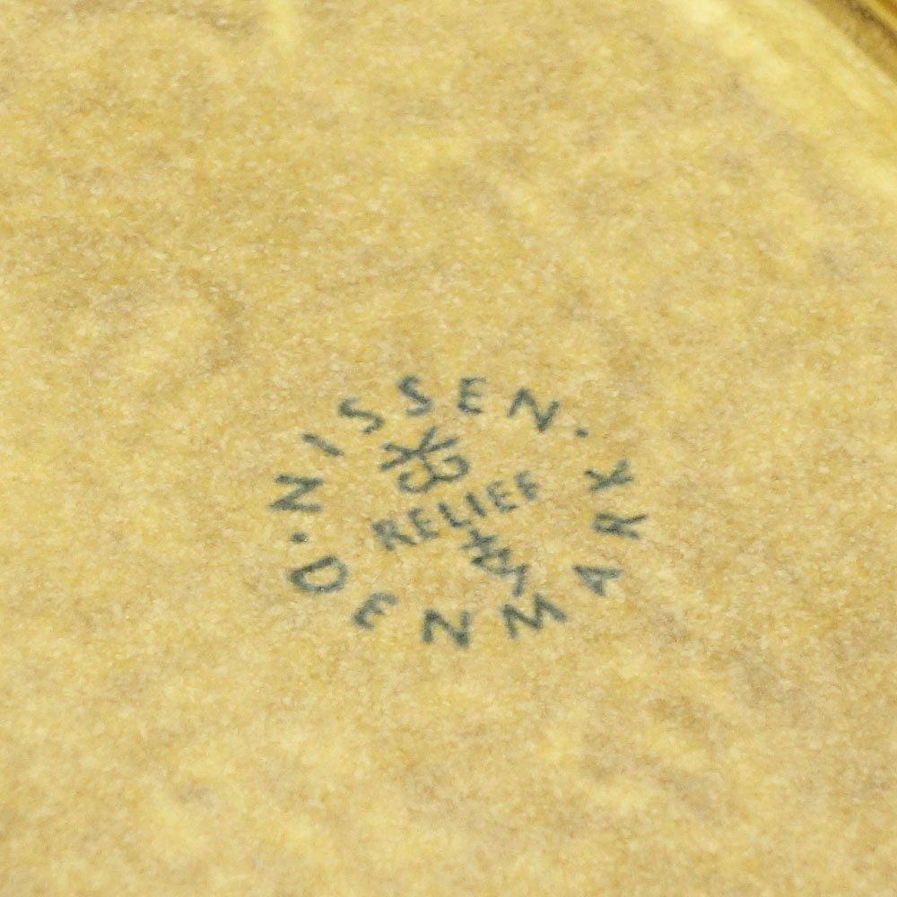ニッセン NISSEN レリーフ オーバルプレート 30cm イェンス・クイストゴー Jens.H.Quistgaard 北欧 デンマーク ビンテージ ●