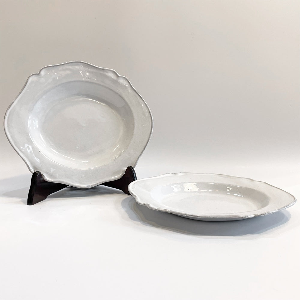 アスティエ・ド・ヴィラット ASTIER de VILLATTE バック Bac ラージ スーププレート 深皿 美品 フランス A ★