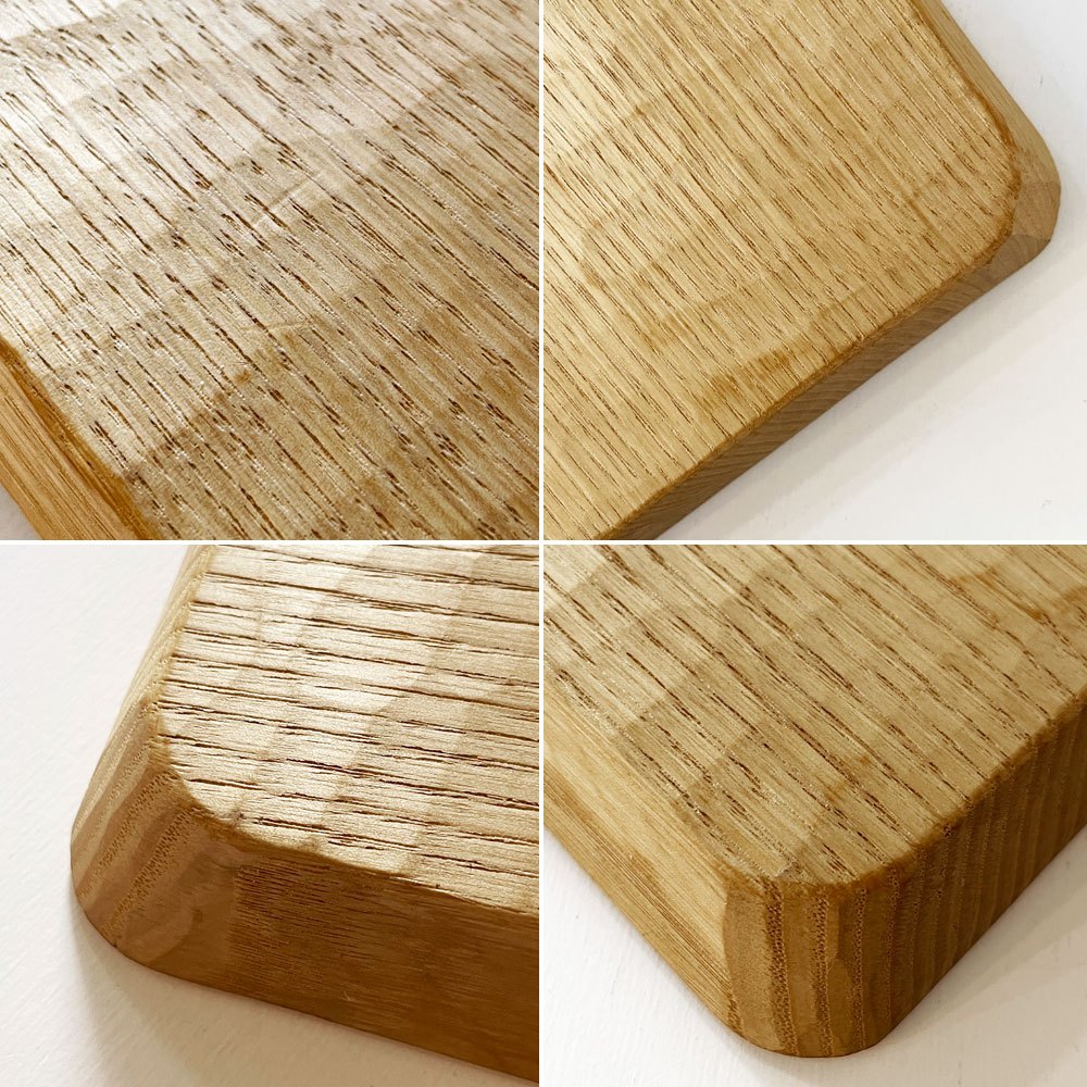 三谷龍二 Ryuji Mitani 長角盆 ウッドトレー 折敷 31×27cm 栗材 鑿痕 木の器 木工 現代作家 ◎
