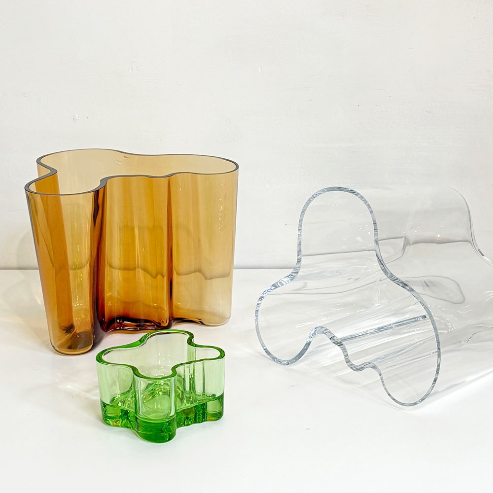 イッタラ iittala アルヴァ アアルト コレクション Alvar Aalto Collection ベース フラワーベース 花瓶 クリア H16cm フィンランド 北欧雑貨 ●