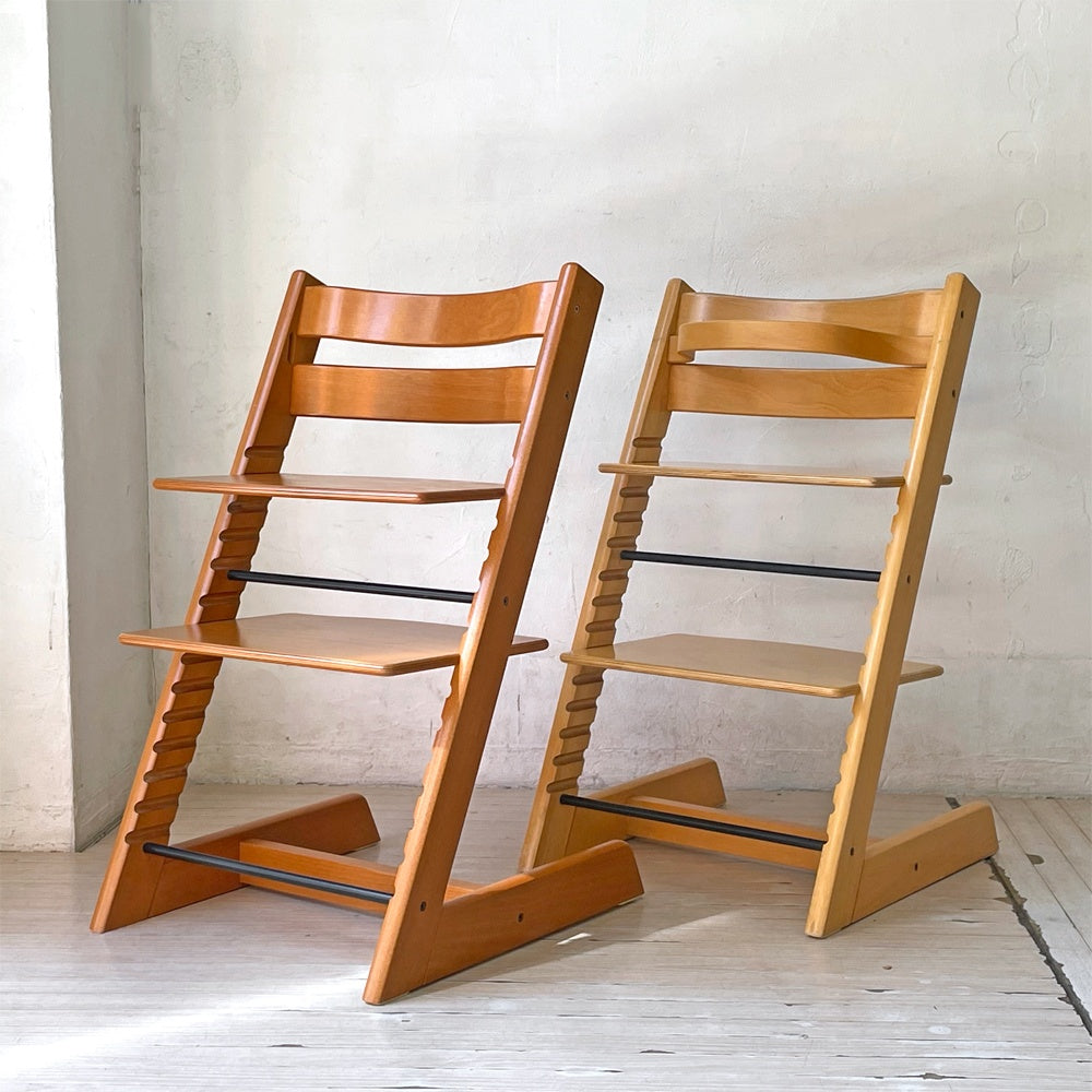 ストッケ STOKKE トリップトラップ TRIPP TRAPP チェリーカラー ベビーチェア キッズチェア S/N3~ ノルウェー 北欧家具 ★