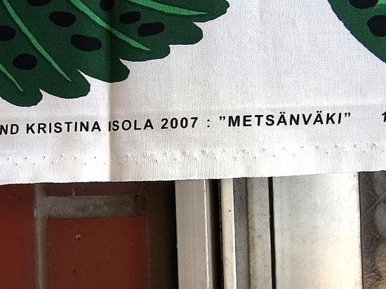 ●マリメッコ/marimekko 廃番ファブリック METSANVAKI 104x45 Kristina Isola