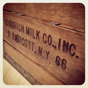 ☆ 50'S USA Vintage Wood × Steel Milk Case / 50年代 アメリカンビンテージ ウッド×スチール ミルクケース