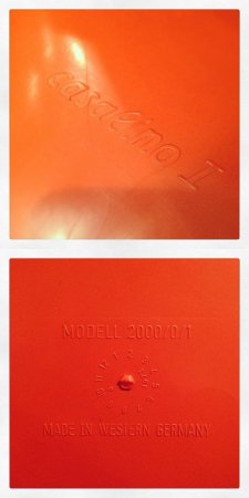 ★70’S Germany "Casala" Casalino Chair カサリノチェア(Orange)