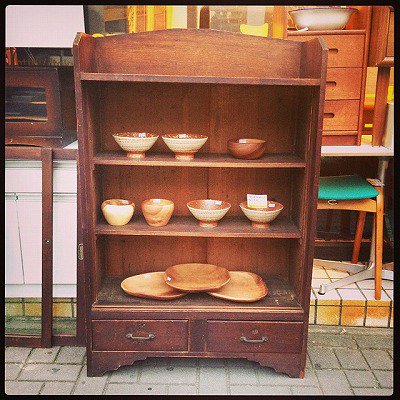 ☆50'S Japan Vintage Glass Cabinet