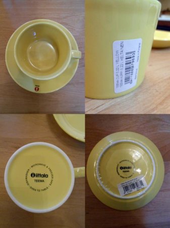 ◎iittalaイッタラ/TEEMA ティーマ Yellow 廃番 イエロー C&S 2客セット