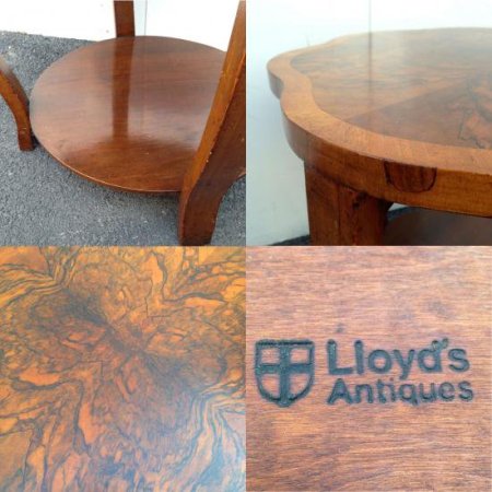 ★UK Vintage "Lloyd's Antiques" Brazilian Rose Wood Round Table ロイズアンティーク取扱
