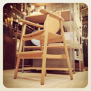 ☆ Japan Craft Vintage Beech Wood Kids Chair / ジャパンクラフト ビンテージ ビーチ材子供椅子 キッズチェア