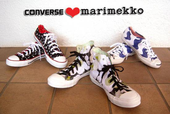 marimekko / マリメッコ × CONVERSE / コンバース ★ コラボスニーカー ★ 2012 A/W コレクション ★ ALL STAR-Hi 「 Unikko ( ウニッコ ) 」