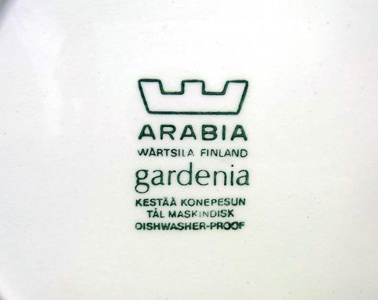 ● アラビア ARABIA ガーデニア Gardenia 17cmプレート A