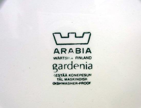 アラビア ARABIA ガーデニア Gardenia 17cmプレート B ♪