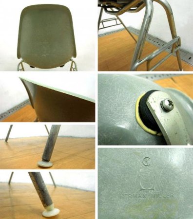 ◇ Hermanmiller / ハーマンミラー ◇ 2ndエディション=5~70's ヴィンテージ ◇ 「 サイドシェルチェア (ライトオリーヴ)」