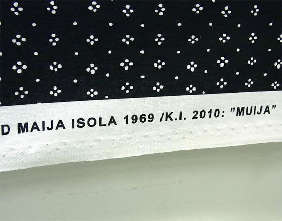 ■ マリメッコ MUIJA ファブリック ブラック