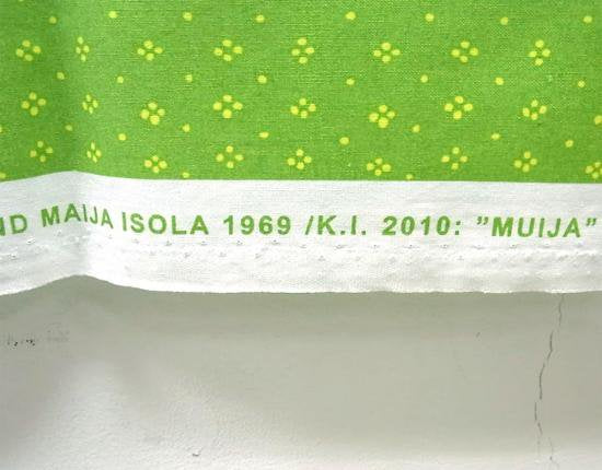 ■ マリメッコ ムイヤ/MUIJA ファブリック ライトグリーン 限定カラー 廃盤品