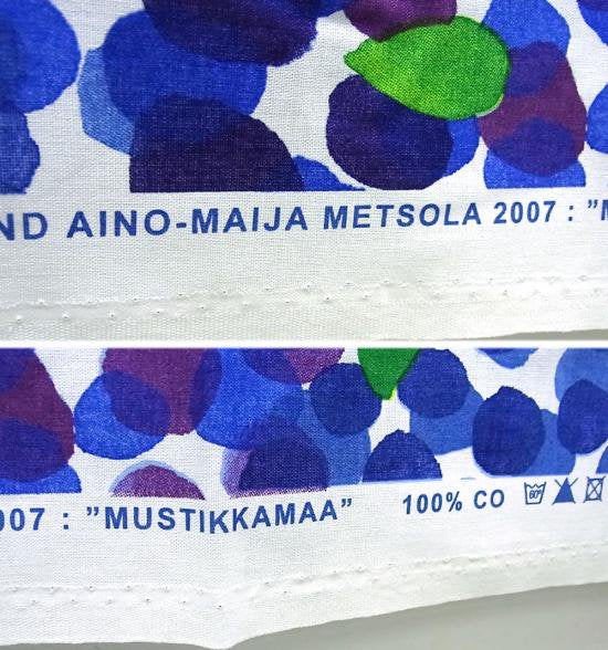 ● マリメッコ MUSTIKKAMAA ファブリック