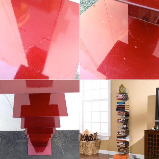★Italy "Sintesi" Sapience Book Tower サピエンスブックタワー Dark Red (ダークレッド)