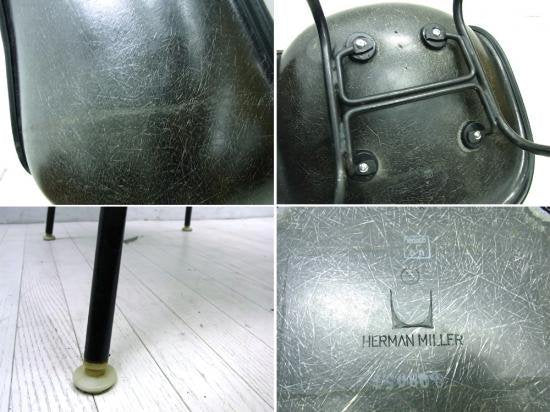 ● HermanMiller ハーマンミラー社 2nd サイドシェル 黒Hベース イームズ デザイン