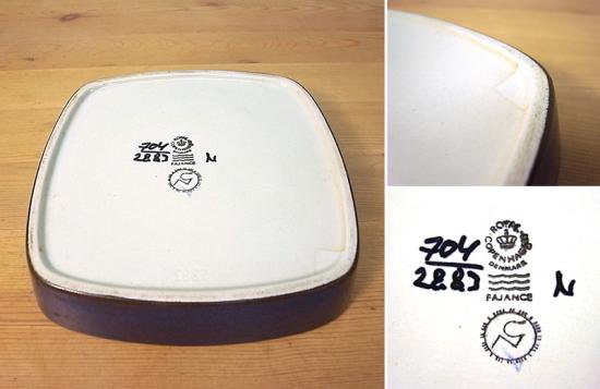 ● ロイヤルコペンハーゲン / Royal Copenhagen バッカ / BACA スクエアトレイ Nils Thorsson