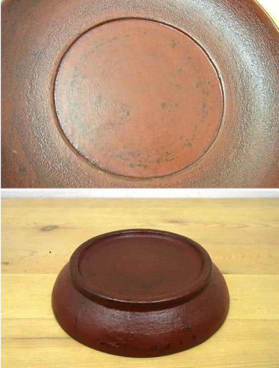 ● 赤木明登 茶托(大)/銘々皿 A 赤 輪島塗