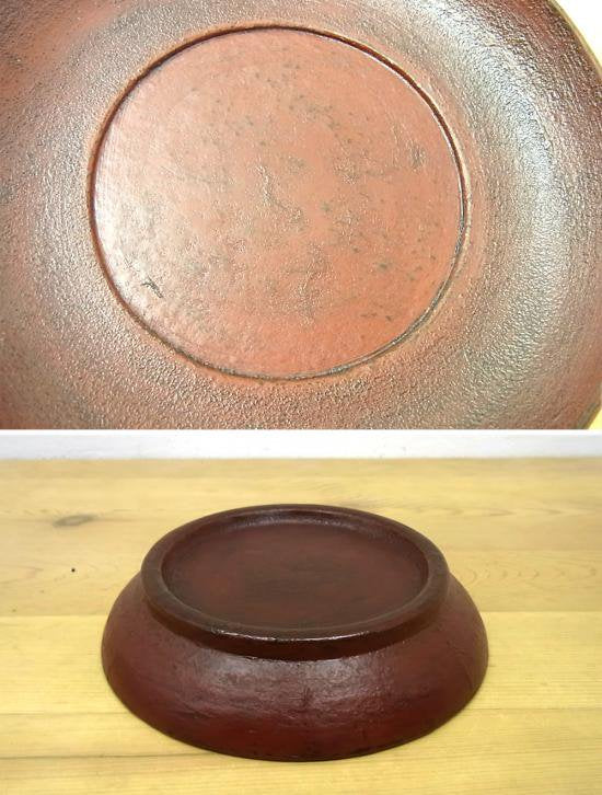 ● 赤木明登 茶托(大)/銘々皿 B 赤 輪島塗