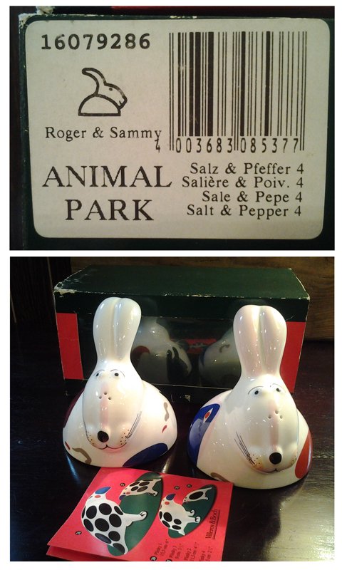 ◎Villeroy&Boch/ビレロイ&ボッホ ANIMAL PARK ソルト&ペッパー入れ2ヶセット