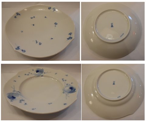◎Meissen(マイセン)/青い花シリーズ:トリオセット(C&Sとケーキ皿)