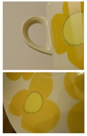 ◎ARABIA(アラビア)/aurinko(アウリンコ)シリーズ :カップ&ソーサー イエロー