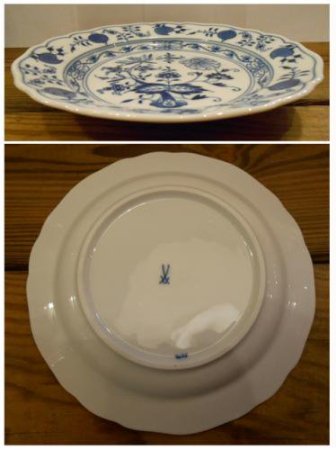 ◎Meissen(マイセン)/ブルーオニオンシリーズ 18cmプレート