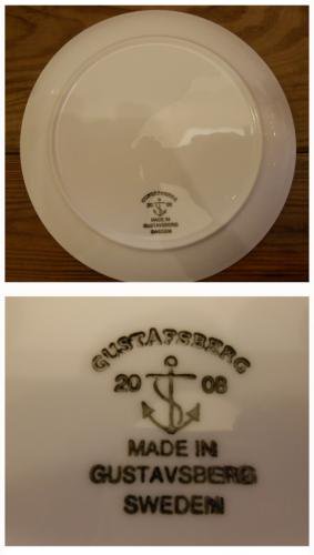 ◎Gustavsberg(グスタフスベリ)/SPISA-RIBB(スピサ・リブ)プレート 21.5cm復刻版