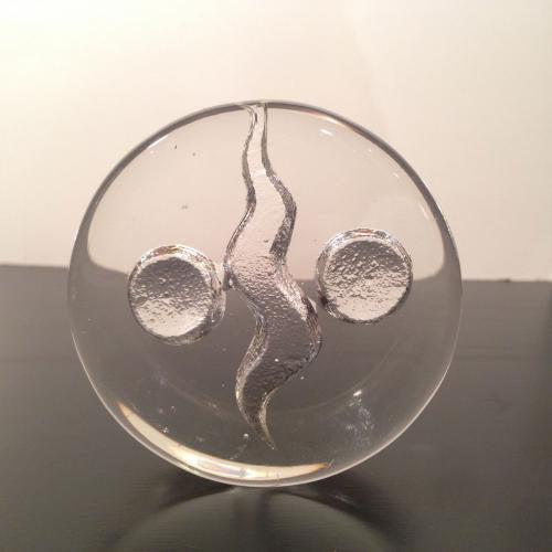 ☆1970年 岡本太郎 ガラスのペーパーウェイトA ／ 1970'S Taro Okamoto