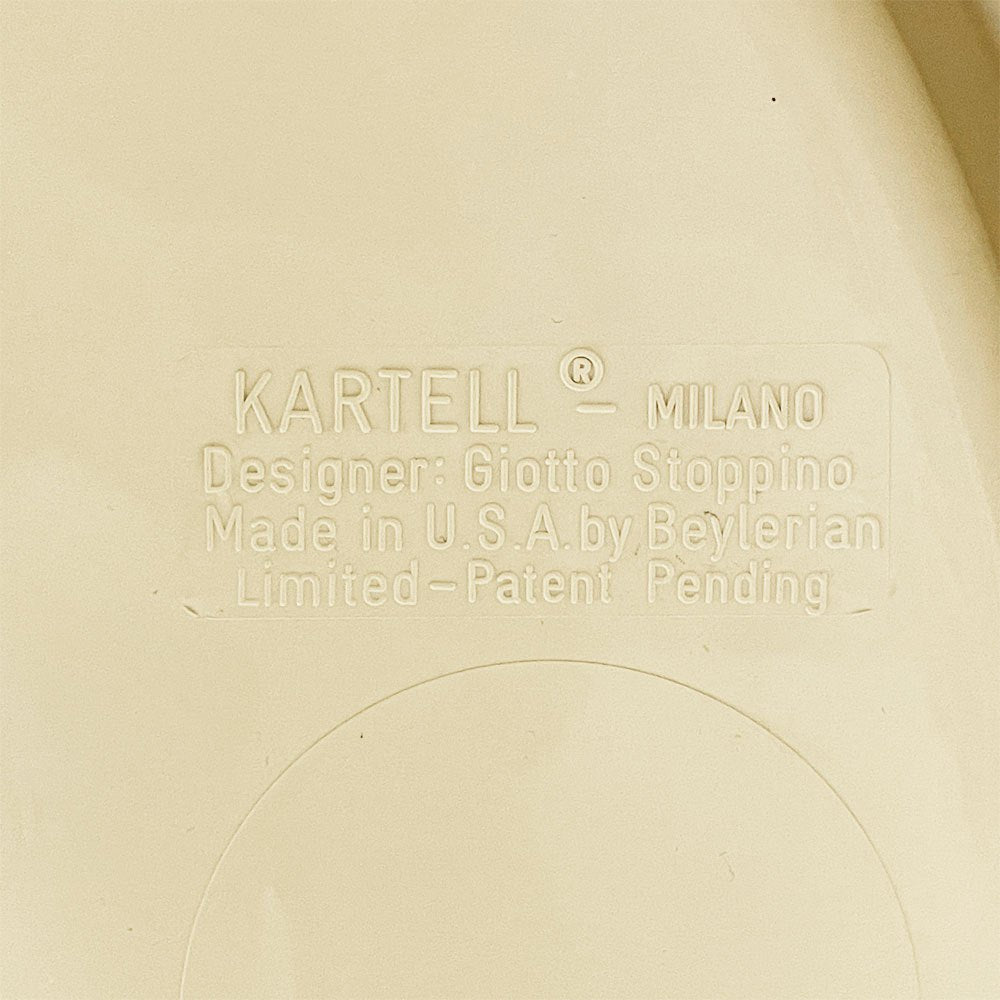カルテル KARTELL ネストテーブル サイドテーブル スタッキング 3点セット ホワイト ビンテージ ジオット・ストッピーノ Giotto Stoppino 希少 ●