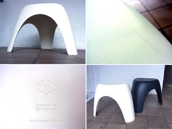 ◇Vitra ヴィトラ エレファントスツール 白 Design: 柳宗理