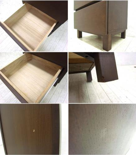 ■ 無印良品 良品計画/MUJI タモ材 スリム4段チェスト ブラウン