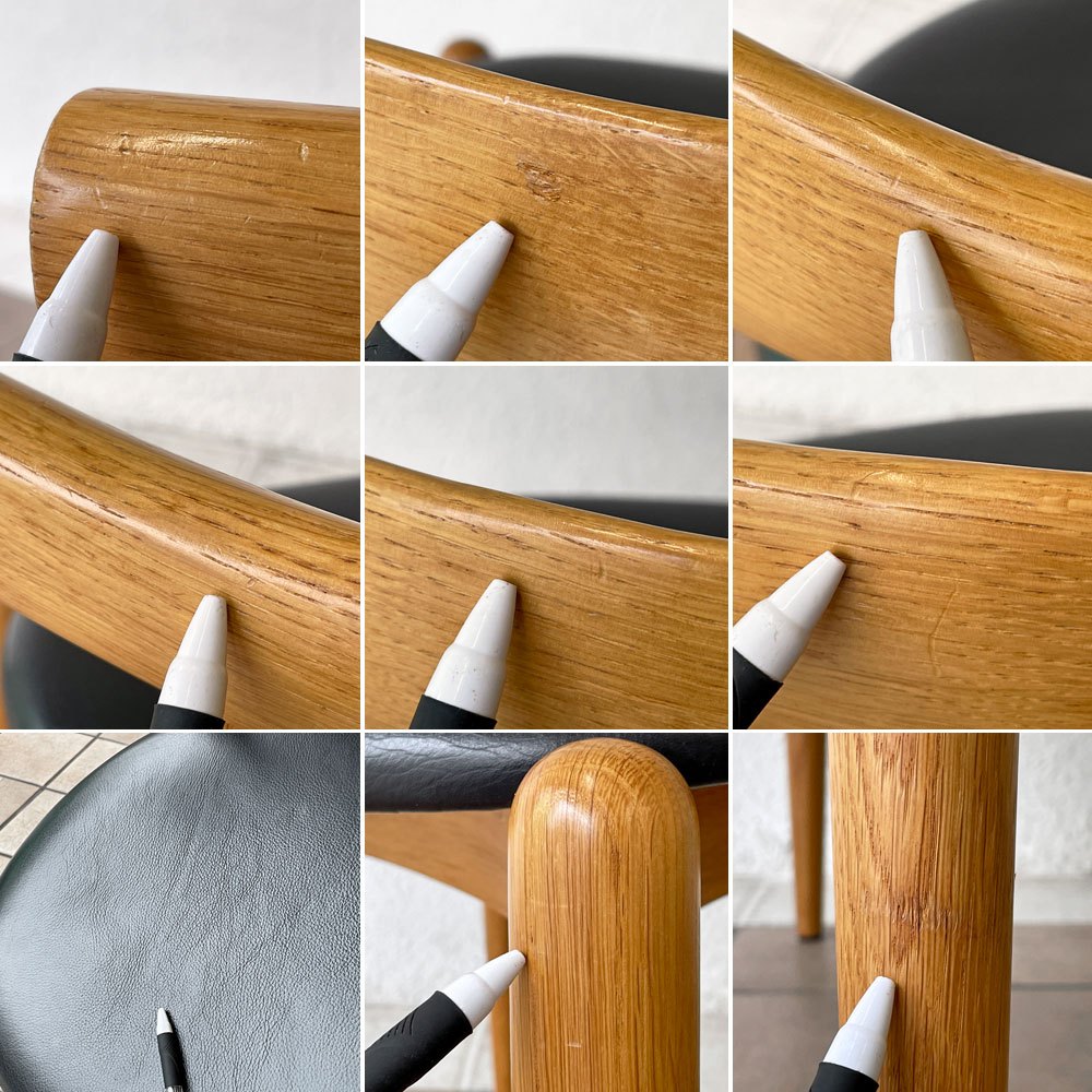 カールハンセン&サン Carl Hansen & Son CH20 エルボーチェア ダイニングチェア オーク材 レザー 本革 ハンス・J・ウェグナー ◇