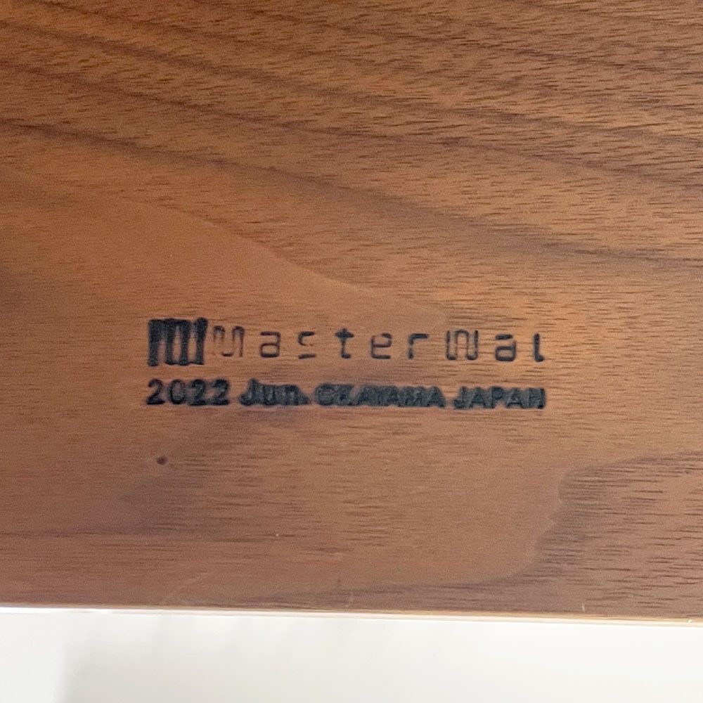 マスターウォール MASTERWAL ノリータ NOLITA カウンターテーブル ハイテーブル ディスプレイラック ウォールナット無垢材天板 定価¥203,500- ●