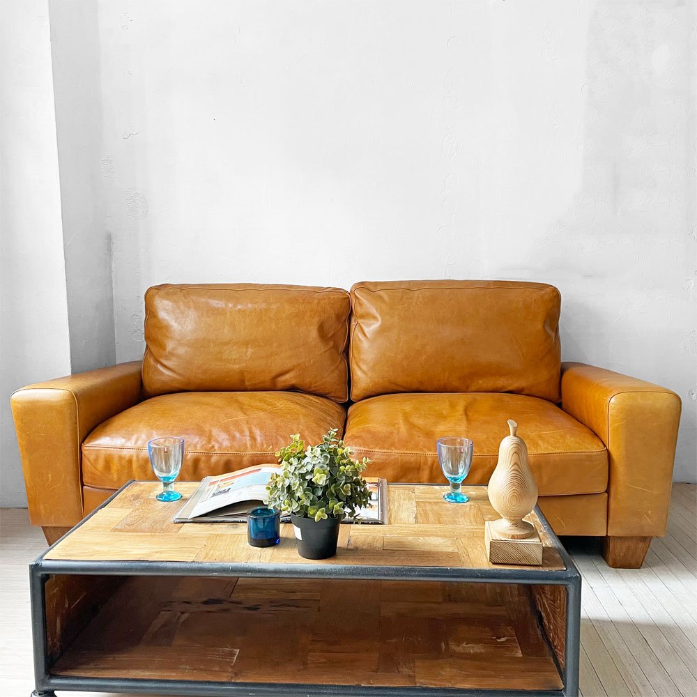 アクメファニチャー ACME Furniture フレスノ FRESNO SOFA 2シーター ソファ 本革 USビンテージスタイル 定価¥330,000- ★