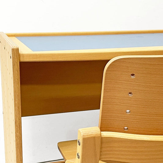 フォルミオ Formio 2点セット KF-01 デスク KF-02 デスクチェア ビーチ材 リノリウム天板 リバーシブル 阿久津雄一 デンマーク ●