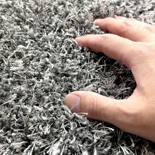 アクタス ACTUS ノット knot アングル ANGRE ラグマット 200x300 シャギーラグ パールグレー ●
