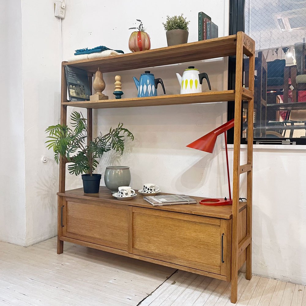 モモナチュラル MOMO Natural ユニットボード UNIT KD BOARD with PROP テレビボード AVボード シェルフ オーク材 ナチュラル ★
