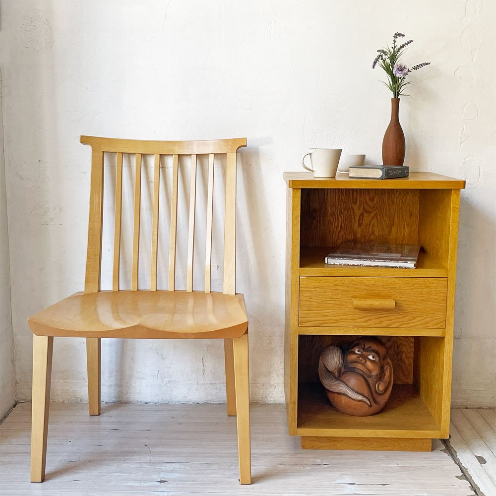 パシフィックファニチャーサービス PACIFIC FURNITURE SERVICE デペンデントハウス ナイトテーブル DH NIGHT TABLE キャビネット オーク材 定価82,500円 ★