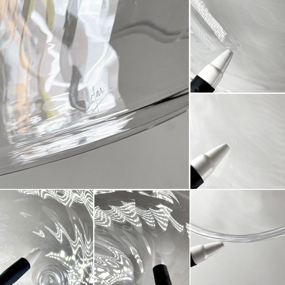 花岡 央 ガラスドーム フードカバー Φ20cm ガラス作家 現代作家 ■