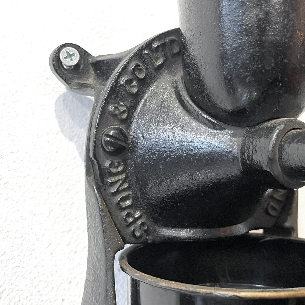 スポング SPONG & CO LTD ビンテージ コーヒーミル グラインダー Model NO.1 壁面やデスクに取り付け可能 英国 イギリスビンテージ ★
