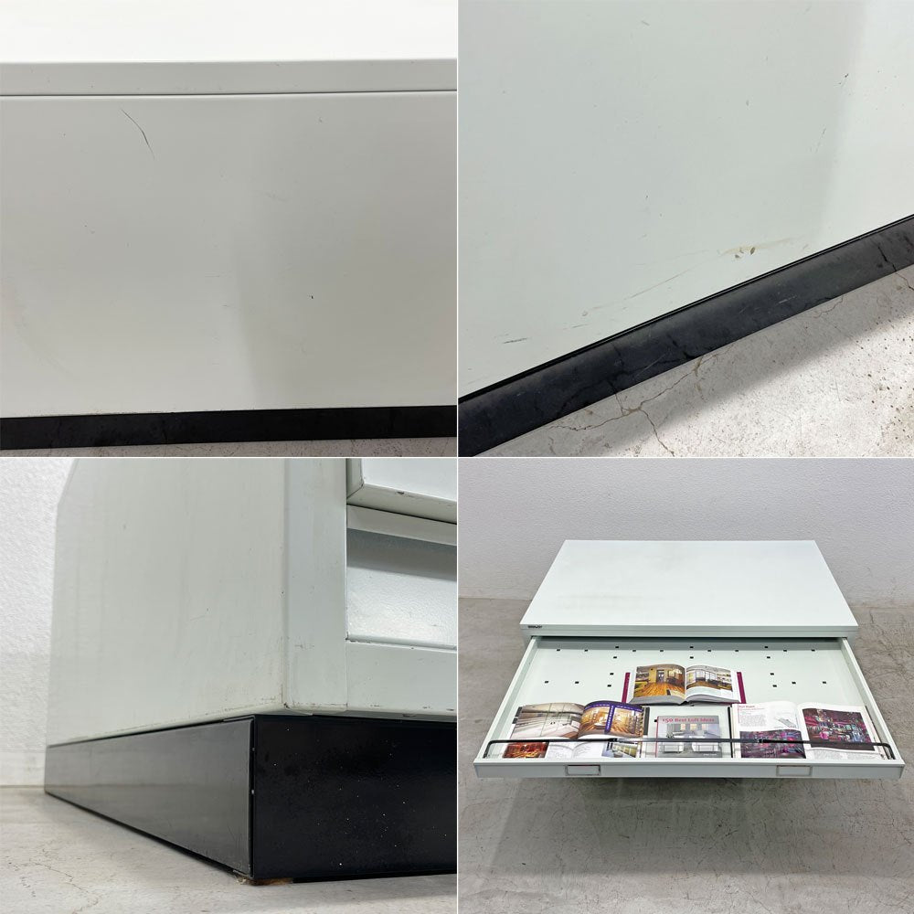 ビスレー BISLEY FCB43 A0サイズ マップケース 引き出し5段 鍵付き キャビネット ポスター 図面 画材 絵画保管 イギリス 定価約319,000円 〓